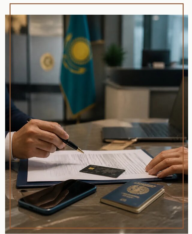 Открытие счета и банковской карты в Казахстане в Сердобске